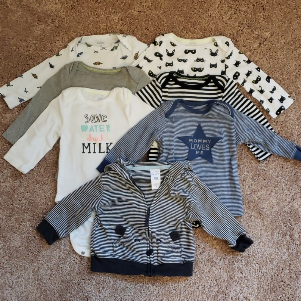 Lot of Long Sleeved Baby Clothes